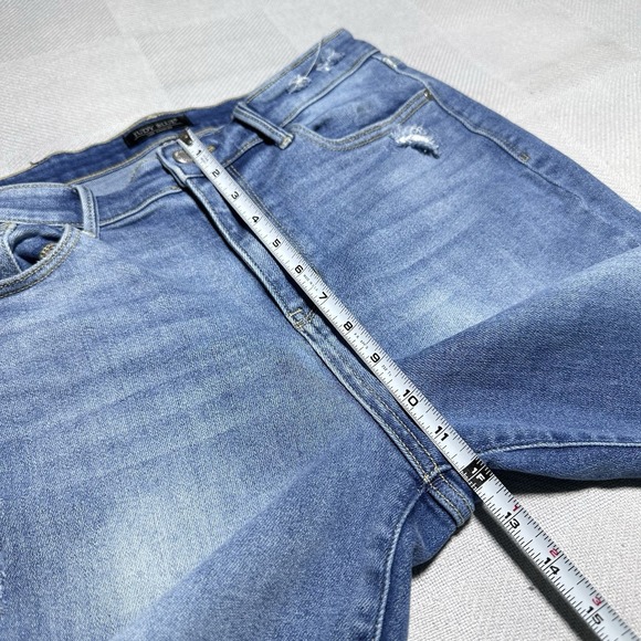 Judy‎ Blue High Rise Slim Fit Jeans 9/29 Distressed Stretch Denim Medium Wash - Picture 13 of 16